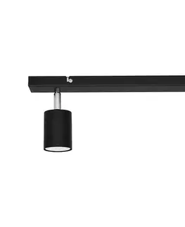 Svietidlá  LED Bodové svietidlo TUNE 2xGU10/4,8W/230V čierna R-L 1927/2 BK+CH+BK