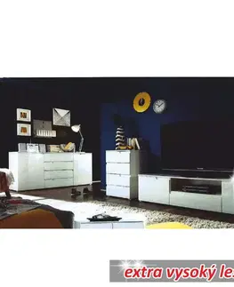 Komody KONDELA Spice 3 dvojdverová komoda biela