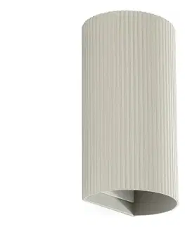 Svietidlá FARO Barcelona FARO 40544 - Nástenné svietidlo SOLE 2xGU10/8W/230V šedá vrúbkovaná guľatý 40544