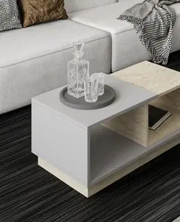 Konferenčné stolíky Konferenčný stolík Consept - Travertine, Grey