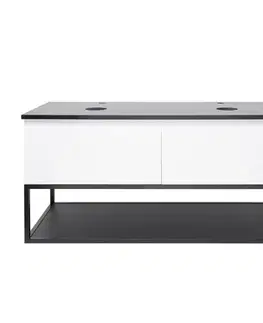 Kúpeľňový nábytok Kúpeľňová skrinka s krycou doskou SAT B-Way 119x30x45 cm biela lesk BWAY120WTKF BWAY120WTKF