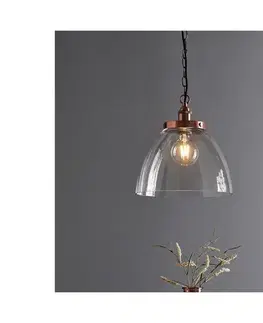 Svietidlá Endon 106895 - Luster na reťazi HANSEN 1xE27/10W/230V medený 106895