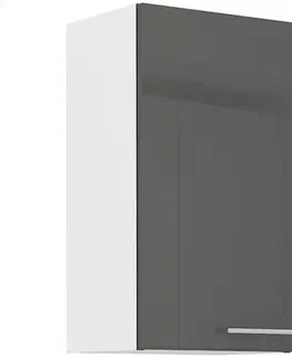 Kuchynské skrinky visiace Kuchynská skrinka Lara 40g-72 1f Mdf sedá lesk