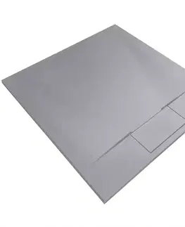 Sprchové vaničky Vanička štvorcová Bazalt Grey 90x90x2,5 Rea K4105