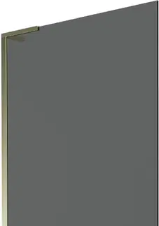 Sprchové dvere MEXEN/S - Next L vaňová zástena FIX 90 x 150, grafit, zlatá 895-090-000-03-40-50