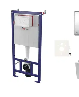 Záchody Cenově zvýhodněný závěsný WC set SAT do lehkých stěn / předstěnová montáž + WC SAT Brevis SIKOSSBR21K SIKOSSBR21K
