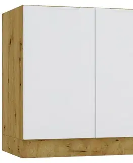 Kuchynské skrinky stojace Kuchynská skrinka Isabel D80ZL sivá/artisan