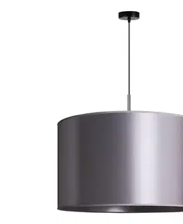 Svietidlá  - Luster na lanku CANNES 1xE27/15W/230V pr. 50 cm strieborná 602396