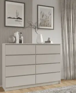 Komody ArtBm Komoda MAJA 140 S8 | cashmere