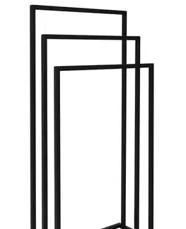 Držiaky na uteráky AQUALINE - Stojan na uteráky 450x860x210, čierna mat MU450B