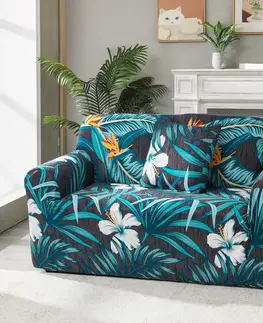 Prehozy 4Home Napínací poťah na kreslo Flora, 75 - 95 cm