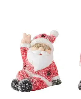 Vianočné dekorácie MAKRO - Santa 1ks rôzne druhy