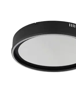 Svietidlá Globo 68288D - LED stmievateľné stropné svietidlo MIRRORA 40W/230V pr. 51,5 cm čierne + DO 68288D