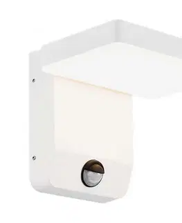 LED osvetlenie  LED Vonkajšie nástenné svietidlo so senzorom LED/17W/230V 4000K biela 2947