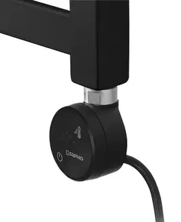 Radiátory do kúpeľne SAPHO - MOA vykurovacia tyč s termostatom a bluetooth, 800 W, čierna MOA-B-800