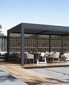 Bioklimatické pergoly Bioklimatická pergola 8x4 m INTRO DUO Rojaplast