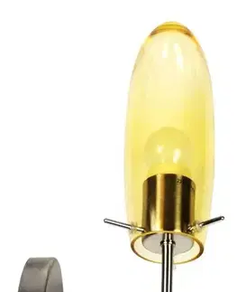 Nástenné svetlá Nástenná lampa Melot 1X60W E27 matný nikel