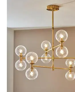Svietidlá Endon 114041 - Luster na tyči 12xG9/3,2W/230V zlatá 114041