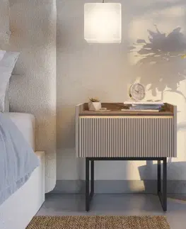 Nočné stolíky Dig-net nábytok Nočný stolík GALO LG-08 s LED osvetlením