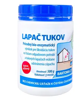 Upratovanie Baktérie pre rozklad tukov v sifónoch, potrubiach, tukových lapačoch - Baktoma TL 0,5kg Baktoma TL: 0,5 kg