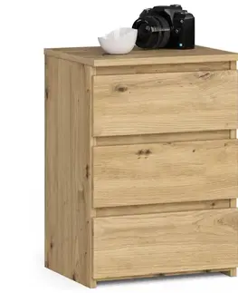 Nočné stolíky Dizajnový nočný stolík SHEEN40, dub Artisan