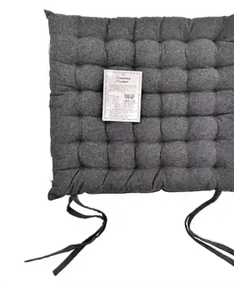 Bytový textil Poduška na stoličku SSE-JBT-1001 40x40 cm tmavosivá
