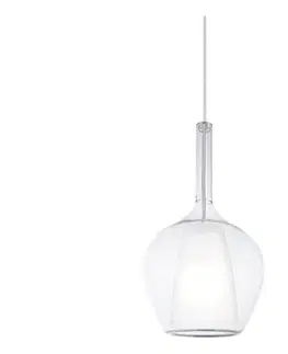 Svietidlá Ideal Lux - Závesný luster na lanku KALIQUE 1xE27/42W/230V priemer 18 cm priehľadný 359939