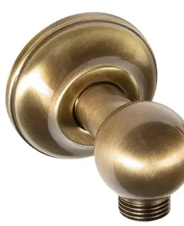 Držadlá k vani SAPHO - ANTEA Držiak sprchy, s vyústením, bronz 981R6