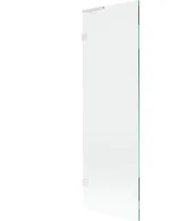 Sprchové dvere MEXEN/S - Lunar L vaňová zástena FIX 60 x 150, transparent, biela 897L-060-000-20-00