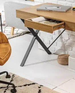 Pracovné stoly Písací stôl so zásuvkou PONTOS Dekorhome