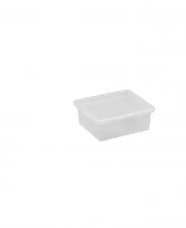 Boxy na skladovanie PLAST TEAM - Box BASIC s poklopom 1,7L, umelá hmota, 17x7,4x20,5cm