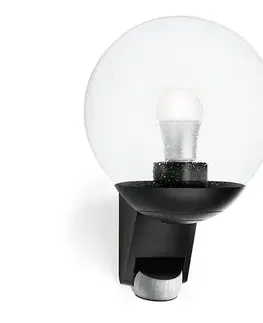 Záhradné lampy STEINEL 005535-Vonkajšie nástenné svietidlo so senzorom L585S 1xE27/60W čierna IP44 005535