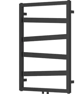 Radiátory do kúpeľne MEXEN - Zoom vykurovací rebrík/radiátor dekoratívny 770 x 530 mm, 275 W, čierna W130-0770-530-00-70