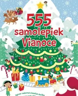 Nalepovačky, vystrihovačky, skladačky 555 samolepiek – Vianoce