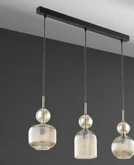 Lampy do obývačky Luster SOPHIA COGNAC 11042 AMBER LW3