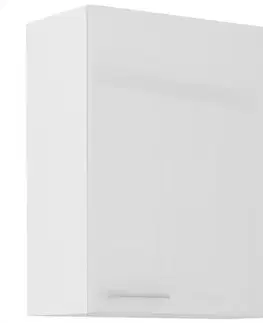 Kuchynské skrinky visiace Kuchynská skrinka Lara 60g-72 1f Mdf biely lesk