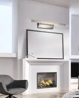 Nástenné svetlá Nástenná lampa 7W LED trojuholníková trubica s vypínačom saténová FORTE