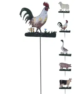 Záhradné dekorácie MAKRO - Zvieratko na paličke 21x2x78cm rôzne druhy