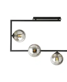 Svietidlá EMIBIG Luster na tyči SOMA 4xE14/10W/230V čierna/šedá 1290/4