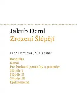 Česká beletria Zrození Šlépějí - Jakub Deml