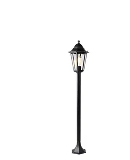 Vonkajšie svietidlá Inteligentný vonkajší stojaci lampáš čierny 120 cm vrátane WiFi ST64 - New Orleans