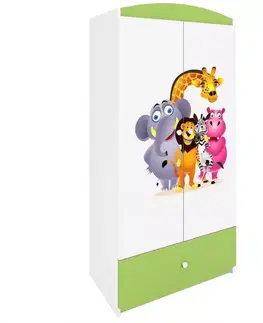 Skrine do izieb Skriňa Babydreams Zelená – Zoo