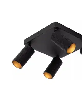 Svietidlá Lucide 09939/14/30 - Bodové svietidlo CLUBS 4xGU10/40W/230V čierne 09939/14/30