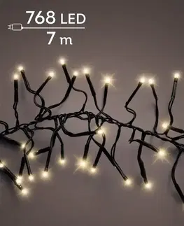 Vybavenie a dekorácie bytu Vianočné svetielka LED 768L 494954 WW ZEW BLACK