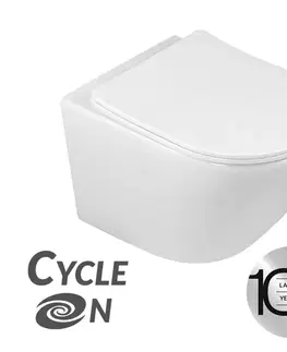 Záchody Laveo - Desna CycleOn - WC misa bez okraja vrátane sedátka VMD_609S