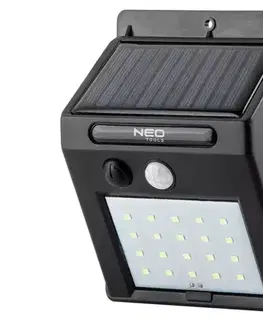 Solárne lampy so senzorom pohybu Solárna nástenná lampa 20 LED 250LM 99-055