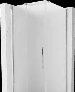 Sprchovacie kúty MEXEN/S - Velár sprchovací kút, posuvné dvere 90 x 90, dekor, chróm 871-090-090-31-01