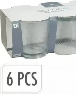 Poháre Kinekus Pohár na vodu, sklenený, 280ml, sada 6ks