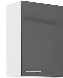 Kuchynské skrinky visiace Kuchynská skrinka Lara 60g-72 1f Mdf sedá lesk