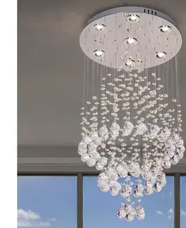 Svietidlá  LED krištáľové stropné svietidlo NAURU LED/24W/230V pr. 40 cm lesklý chróm + DO N3010